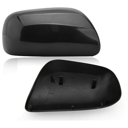 Pair Black Door Wing Side Mirror Cover Cap For Toyota Yaris 2006 2007 2008 2009 2010 2011 Left & Right Side - size: Left & Right Side