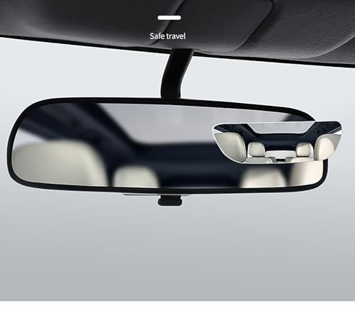 Blind Spot Mirrors, 2 Pcs Black 3.9 Inch x 1.18 inch Angle Adjustable Self-adhesive Reverse Blind Spot Small Mirror for Car and Motorcycle (2)