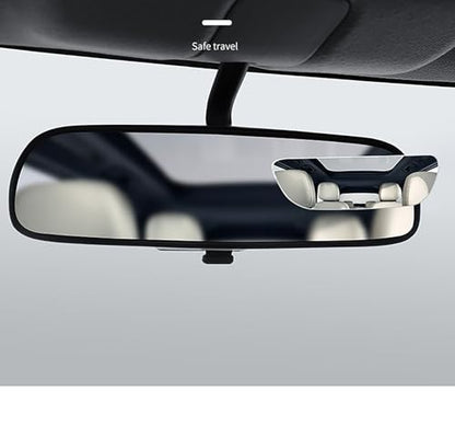 Blind Spot Mirrors, 2 Pcs Black 3.9 Inch x 1.18 inch Angle Adjustable Self-adhesive Reverse Blind Spot Small Mirror for Car and Motorcycle (2)