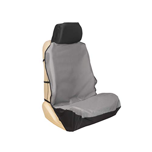 PetSafe Happy Ride Waterproof Bucket Seat Cover for Dogs and Pets - Fits Cars, Trucks and SUVs - Waterproof Area Protection - Grey - color: Grey, style: Bucket