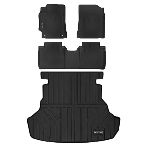 Floor Mat & Cargo Liners for 2012-2017 Toyota Camry (Not Fit Hybrid) All Weather Protection TPE Rubber Full Set Floor Liners & Trunk Mat 2017 Camry Accessories - size: Floor Mats & Trunk Mat for 2012-2017 Camry