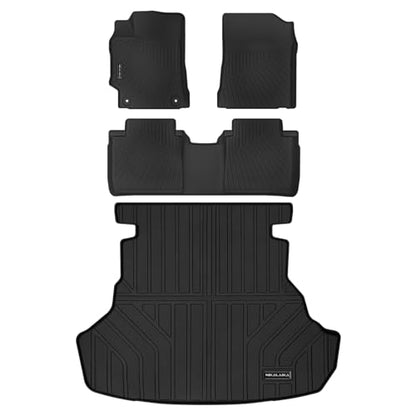 Floor Mat & Cargo Liners for 2012-2017 Toyota Camry (Not Fit Hybrid) All Weather Protection TPE Rubber Full Set Floor Liners & Trunk Mat 2017 Camry Accessories - size: Floor Mats & Trunk Mat for 2012-2017 Camry