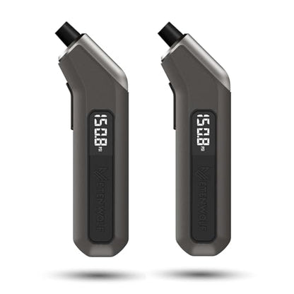 ETENWOLF Digital Tire Pressure Gauge 2 Pack, Industrial Tire Gauge 3-200 PSI, Calibrated to ANSI B40.7 Grade 2A(Plus-Minus 0.5%), Air Pressure Gauge with Replaceable AAA Batteries (Space Grey) - color: space grey