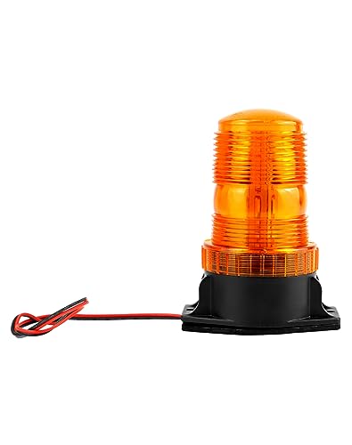 QWORK Amber Led Strobe Lights, Warning Emergency Flashing Beacon Lights for Trucks, Cars, Bus, Tractor, Mower, ATV, Golf Carts, UTV, 2 Pack - size: 2 Pack