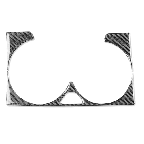 NVCNX Carbon Fiber Accessories for Mercedes Benz GLE GLS 350 450 450e 580 53 63 S AMG 2020-2026 2021 2022 2023 2024 2025 Center Console Cup Holder Cover Interior Trim Thick Overlay Sticker Decal 1PC - color: Center Console Cup Holder Trim