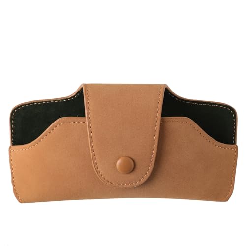 Car Sunglasses Holder for Car Visor Vegan Leather Auto Eyeglass Case with Clip Automotive Interior Visor Accessories - color: 13sunglasses Holder-brown
