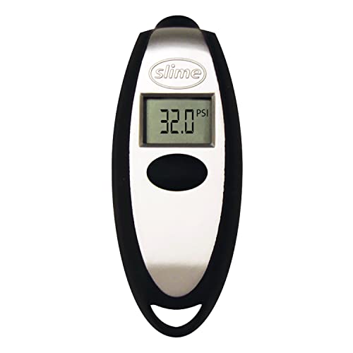 Slime 20112 Tire Gauge, Mini Digital, 5-150 psi, Compact and Accurate - size: Mini, style: Digital