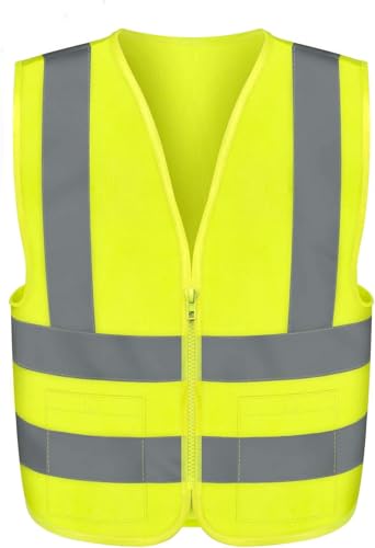 Neiko High Visibility Safety Vest ANSI Class 2, 2 Pockets - size: 3X-Large