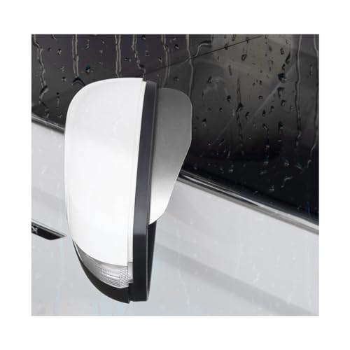 Ohleats 2PC Side Mirror Rain Guards - Waterproof Visor Eyebrow Deflectors for Car Accessories (Aluminum Alloy - Silver) - color: Aluminum Alloy Silver