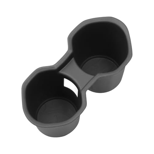 smabee Center Console Cup Holder for Subaru Forester 2025 2026 TPE Drinks Holder Box Organizer Car Interior Accessories Black - size: Center Console Cup Holder Insert