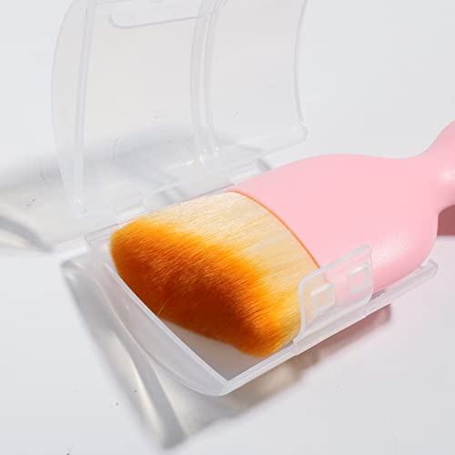 AOCISKA Car Interior Detailing Brush,Soft Bristle Cleaning Brush Car Detailing Brush Dusting Brush,Car Interior Cleaning Tool,Auto Detail Brush Car Dash Duster Brush (Pink with Cap) - color: Pink With Cap
