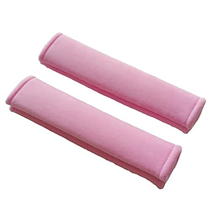 Tianmei 2 Pcs Universal Car Seatbelt Pads Cover, Carseat Belt Shoulder Strap Protector for Adults and Kids (Pure Pink) - color: Pink - 2PCS