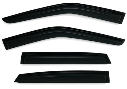 2013-2020 Tape-On Rain Guards for Ford Fusion Side Window Visor Deflectors S SE SEL Titanium Hybrid Durable Tinted Shades 2014 2015 2016 2017 2018 2019 - size: For Ford Fusion 2013-2020