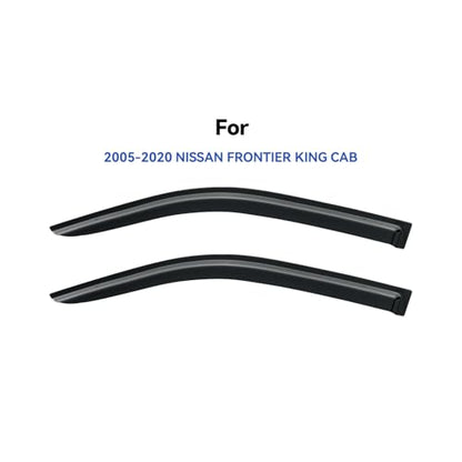 Window Visors Rain Guards for 2005-2020 Nissan Frontier King Cab, Out-Channel Window Vent Wind Deflectors Visors Shades for 05-20 Frontier Extended Cab, 2PCS - size: 2005-2020 Nissan Frontier King Cab