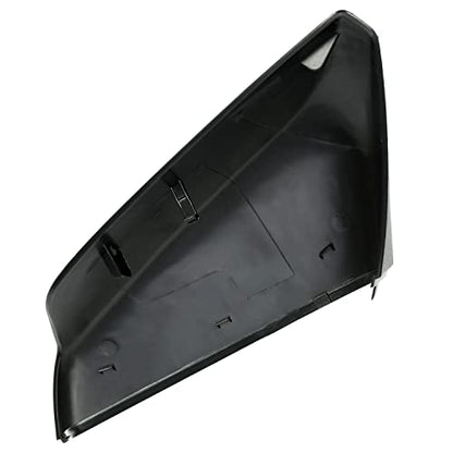 HECASA Mirror Cover Passenger Side Compatible with 2016-2024 Chevrolet Malibu Replacement for 84026842 Black Plastic - size: Passenger Side