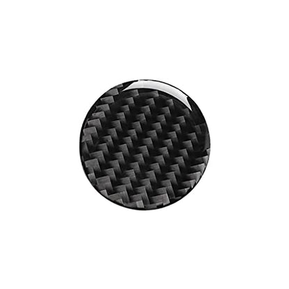 Carbon Fiber Car Interior Central Control Multimedia knob Cover Trim for Audi A3 A4 2014-2019