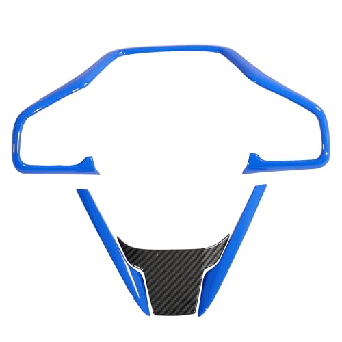 YINGTUU for Honda Civic Accessories 10th Gen 2016-2021 Steering Wheel Trim Interior Decaration Sticker Glossy Blue - color: Steering Wheel-Blue