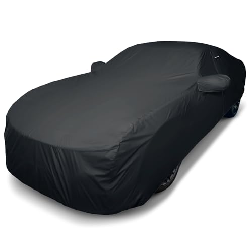 iCarCover 30-Layer Premium Car Cover Waterproof All Weather Rain Snow UV Sun Protection, Ford Mustang, Camaro, XK, 4-Series, M4, Supra, Thunderbird, Size C10 (See Size Chart), Sedan/Coupe - Black - color: Sedan & Coupe - Black, size: C10 for Sedan & Coupe
