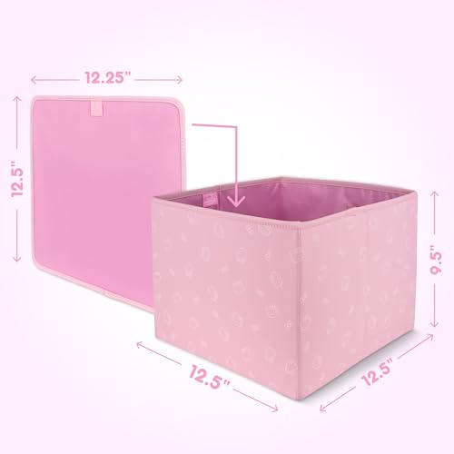 Sanrio Hello Kitty Car Trunk Organizer, Steering Wheel Cover, Air Freshener & Refill – Cute, Collapsible, Heavy-Duty Storage & Car Accessories for Groceries, Tools, Travel – 12.5"L x 12.5"W x 9"H - style: Pack Hello Kitty