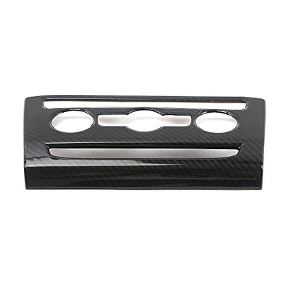 for Volkswagen Atlas 2018 2019 2020 2021 2022 2023 Atlas Cross Sport Accessories, Center Console Knob Panel Cover ABS Carbon Fiber Texture - size: CENTER KNOB PANEL COVER-1PC