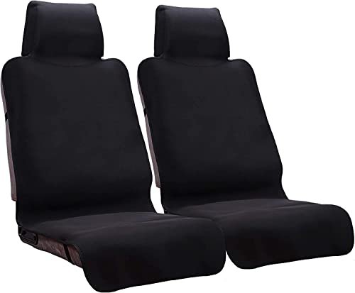 Waterproof Seat Cover, 2pcs Upgraded Sweat Carseat Protector, Perfect for Universal Anti-Slip Car Truck SUV Seat, Ideal for Surfing Yoga Gym Workout, Black - color: BLACK, size: 2 Count