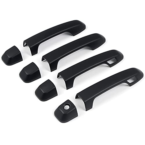 ITrims Door Handle Cover Trim for Toyota 4Runner 4WD N280 Prado J150 2010-2024 2018 2019 2020 Car Styling Accessories Exterior Door Handles 8PCS ABS (with Smart Key Holes Matte Black) - size: with Smart Key Holes Matte Black