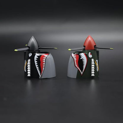 P-40 Warhawk Car Air Freshener, Vent Clip With Spinning Propeller, Car Accessories for Men to Enjoy your Drive Pleasure, Shark Nose Style Freshener Clip for Most Air Vents (Shark Mouth) - color: Shark Mouth
