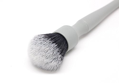 Detail Factory - Synthetic Detailing Brush Set - Ultra-Soft Interior Car Cleaning Brushes for, Screens, Emblems, & Tight Spaces - Gray - color: Gray
