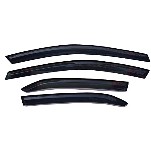 Side Window Visors rain Guards Vent Deflectors for 2018 2019 2020 2021 2022 2023 2024 Toyota Camry, Smoke Tinted 4pcs - size: Compatible with Toyota Camry 2018-2024