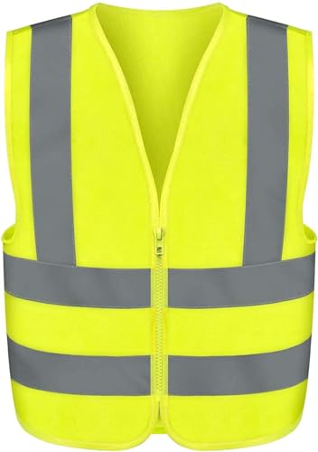 Neiko High Visibility Safety Vest ANSI Class 2, No Pocket, Neon Yellow, Extra-Large (XL) - size: X-Large, style: Vest