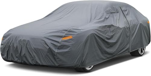 GUNHYI 16 Layers Car Cover Waterproof All Weather, Heavy Duty Outdoor Car Cover Universal Fit Sedan Coupe Chevrolet Caprice, Buick Roadmaster/Riviera, Ford Crown Victoria, Cadillac DTS etc. - color: 1 Sedan Car Cover, size: 1 Fit Sedan Length 209-218 Inch