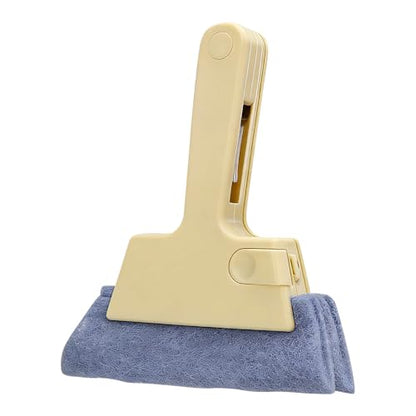 Magic Window Track Cleaner, Window Groove & Track Cleaning Brush Tools Set for Window Lides Gaps Tile Lines Shutter Car Vents (Yellow) - color: Yellow