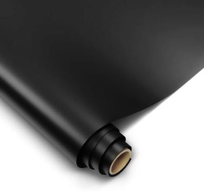 VViViD+ Ultra Matte Deep Black Vinyl Car Wrap Roll with Nano Air Release (6ft x 4.9ft) - size: 6ft x 4.9ft
