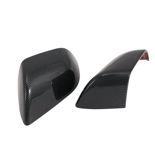 Door Rearview Mirror Cover Frame Trim for Tesla Model 3 2017-2023 Car Exterior Decoration (Pack of 2) (ABS Imitation Carbon Fiber Pattern)