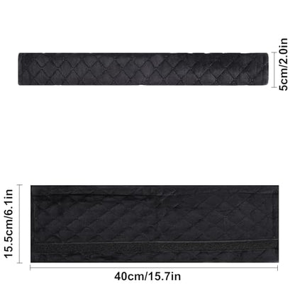 Amooca Soft Automotive Seat Belt Cover Seatbelt Shoulder Pad Neck Protector Cushions Universal Fit SUV Trucks Backpack Black Extra Long 15.7in - color: Black, size: 15.7in-1pc