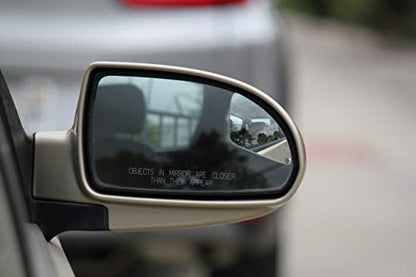 Superfan Blind Spot Mirrors for Cars by Safe View Company – Real Convex Glass for Clear Wide Angle Vision – Safer Lane Changes, Easy Stick-On, Weatherproof & Long Lasting Durability - size: Superfan