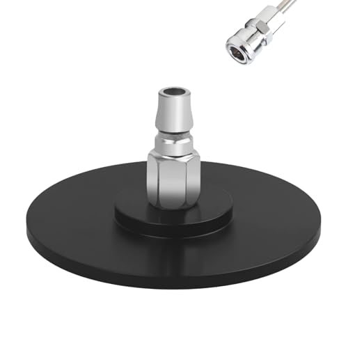 Large Suction Cup Base Adapter for Vac-U-Lock Machine Air Connector Device Attachments Accessory Gift 12cm/4.7in Diameter (Black) - color: Black-large