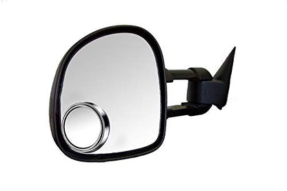 2pc 3” Adjustable large Round Stick-on Convex Spot Mirror, big HD Glass Convex Rear View Mirror,Strong Adhesive Blind Spot Mirror for Car, Van, SUV and Trucks (3"(75mm), Silver frame)