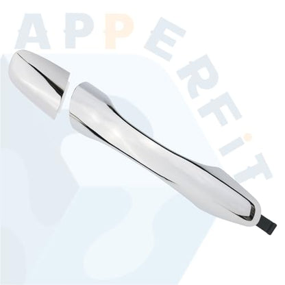 APPERFiT Exterior Door Handle w/End Cap Cover for Front Door Right Passenger Side Chrome Compatible with Kia Sorento 2016 2017 2018 2019 2020 Replaces 82661-C5010 82662-C5030 - size: FR