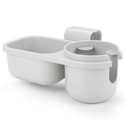 Accmor Child Cup Holder Snack Tray for Convertible Car Seats, Universal Child Cup Holder Compatible with Most Baby Car Seat Models - color: Gray