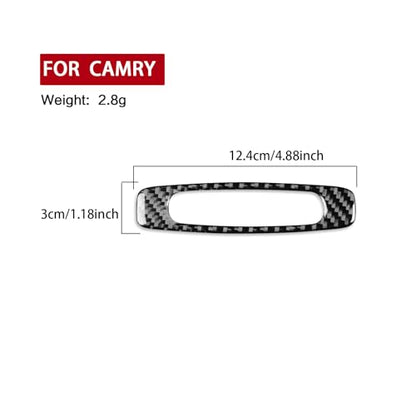 Real Glossy Black Carbon Fiber Sticker Car Roof Side Panel Skylight Sunroof Handle Frame Trim Compatible with Compatible with Toyota Camry 2007 2008 2009 2010 2011 Auto Interior Accessories - color: Black 19