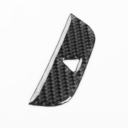 Black Carbon Fiber Compatible with Chevrolet Malibu 2016-2025 2017 2018 2019 2020 2021 2022 2023 2024 Accessories Car Hazard Warning Flasher Light Switch Cover Interior Trim Decal - color: Dash Warning Light Button