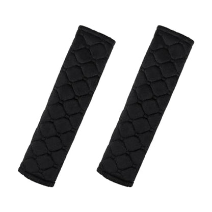 yuntop 2 PCS Car Seat Straps Shoulder Pads Soft Auto Seat Belt Cover Universal Safety Strap Cover Helps Protect Your Neck and Shoulders from Seat Belt Friction (Black) - color: Black