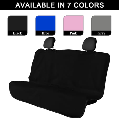 DXNQ Car Towel Seat Cover, Waterproof Sweating Non-Slip Premium Soft Towel Carseat Protector, Universal Machine Washable Car Truck SUV Front Seat Cover for Gym Workout Beach Hiking (Black, Rear) - color: Black, 1pc, Rear