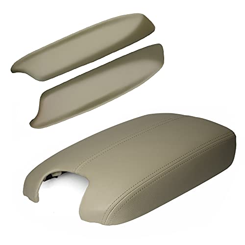 A ABIGAIL Compatible with 2008 2009 2010 2011 2012 Accord Sedan Center Console Armrest Cover & Front Door Panels Armrest (Beige) - color: Beige, size: Center & Front
