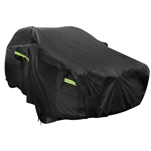 Waterproof SUV Car Covers for Automobiles, All Weather Outdoor Full Exterior Cover fit SUV Length 181-191 inch - color: Black, size: Fit for SUV/Jeep Length 181"-191"