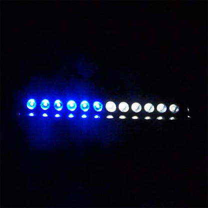 White Blue Led Strobe Flash Light Emergency Warning 12-Led Sucker Dashboard Interior Roof Windshield Dash Safe Caution Hazard Light with Suction Cups for Car Vehicle Boat SUV Firemen Fog DC 12V - color: White & Blue