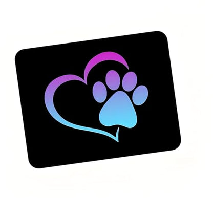 Universal Car Trunk Mat 29" x 39", Heart Dog Paw Print All Weather Trunk Protection Cargo Liner, Durable Cargo Mat Rear Trunk Liner, Stylish Vehicle Interior Accessories Suitable for Most Car Models - color: Heart Dog Paw