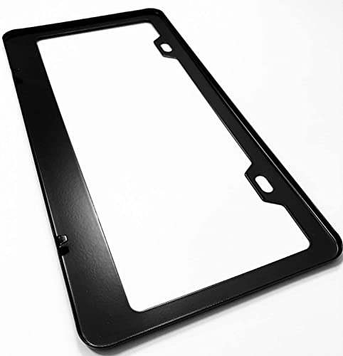 Stainless Steel Chrome Customizable License Plate Frame Automobile Auto - color: Chrome-Vinyl