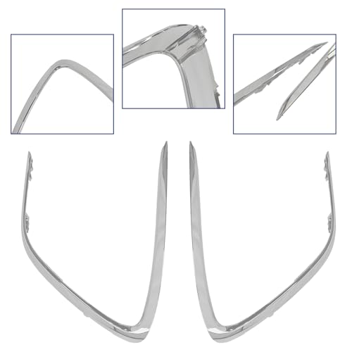 Chrome Front Bumper Grille Strip Trim Fit For 2021 2022 2023 Toyota Camry LE XLE L&R Side Grill Tirm 5271306120, 5271206120